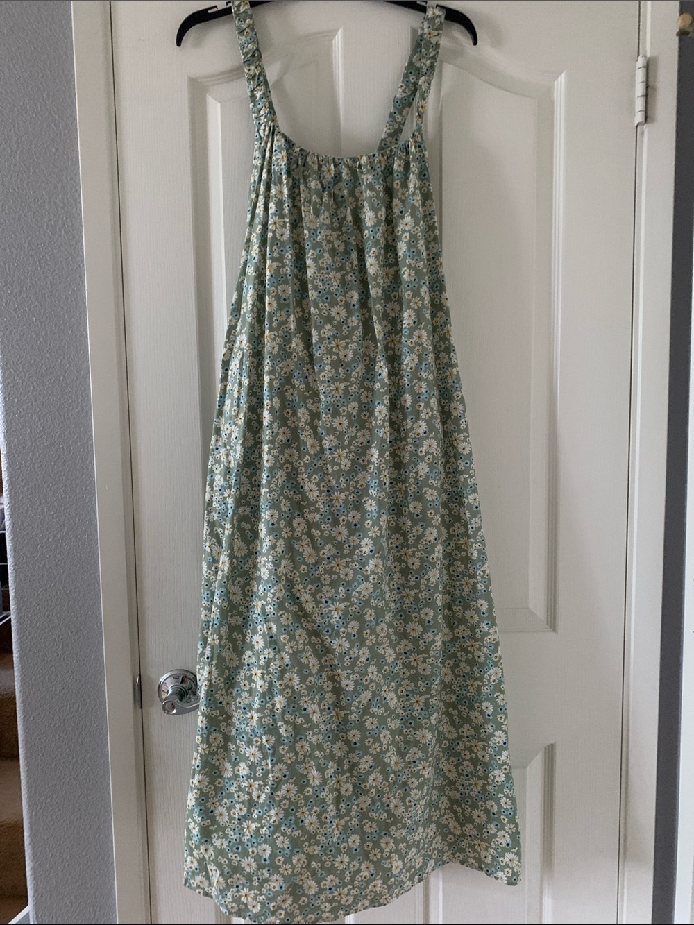 NWT Lulus Among the Meadow Sage Green Floral Print Midi Dress
